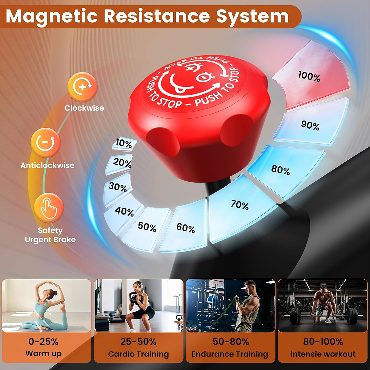Велотренажер Pooboo, магнитный – обзор и цена Exercise Bike Magnetic Resistance